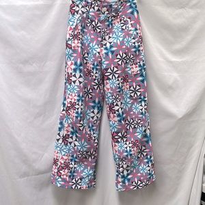 Slalom Youth Ski‎ Pants 14/16 Blue l/Pink/White Outdoors Snow